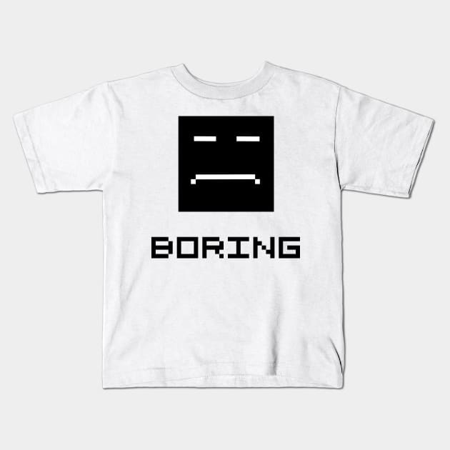 pixel is boring Kids T-Shirt by SpassmitShirts